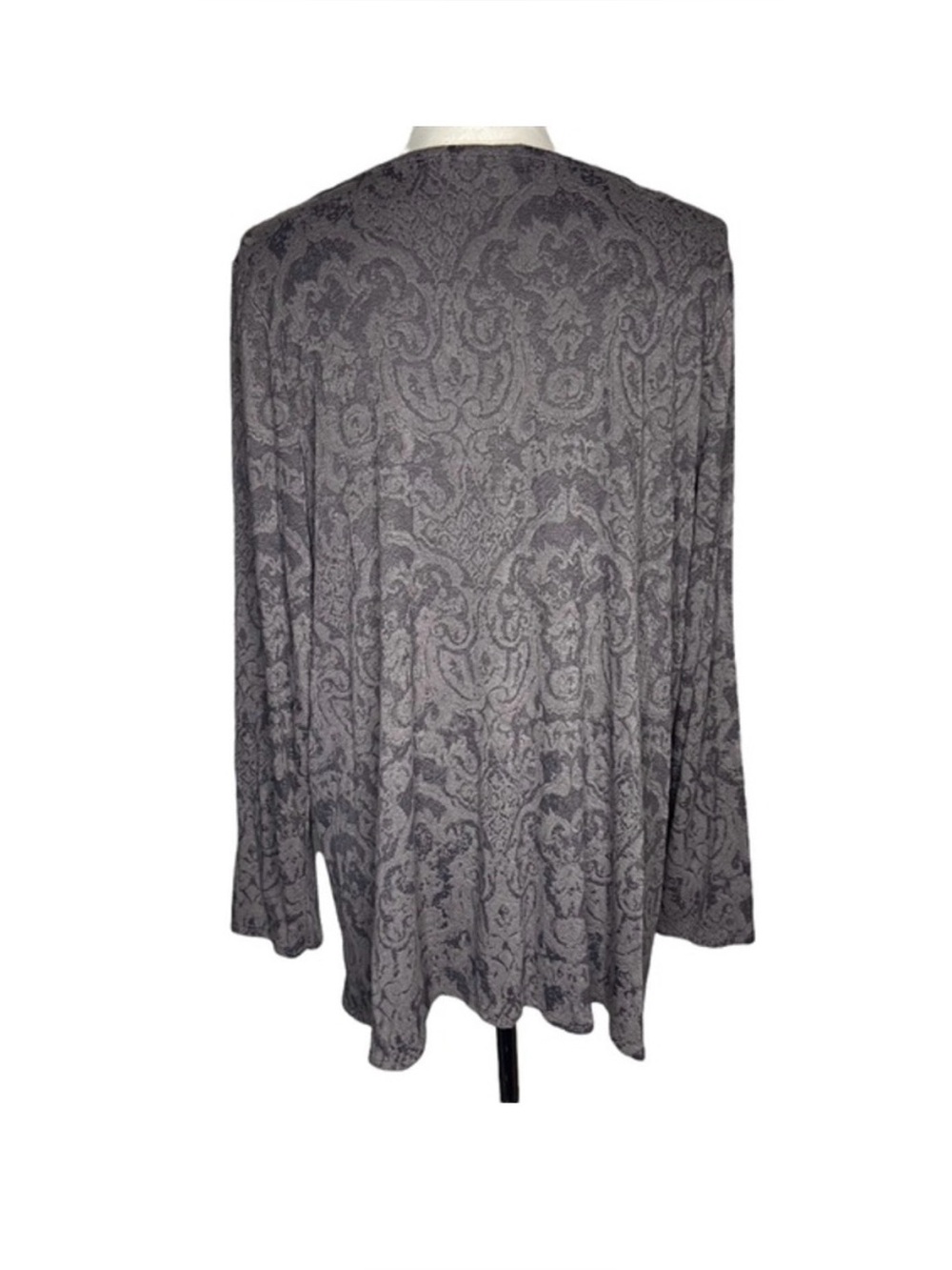 Habitat Long Sleeve Brocade Fabric Button Shoulder Detail Top Size XL - Picture 8 of 12